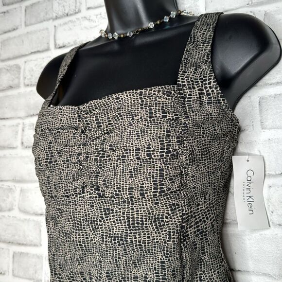 NWT Vintage Calvin Klein Alligator Patterned Sexy One Piece Swimsuit sz 8 - Picture 5 of 8